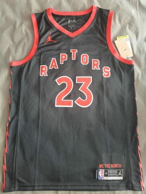 Maillot de Basket #23 Vanvleet Raptors Noir Statement Edition